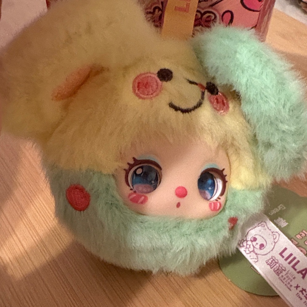 LiilaToys BabyThree Plush Toy - Green Plum Mouse